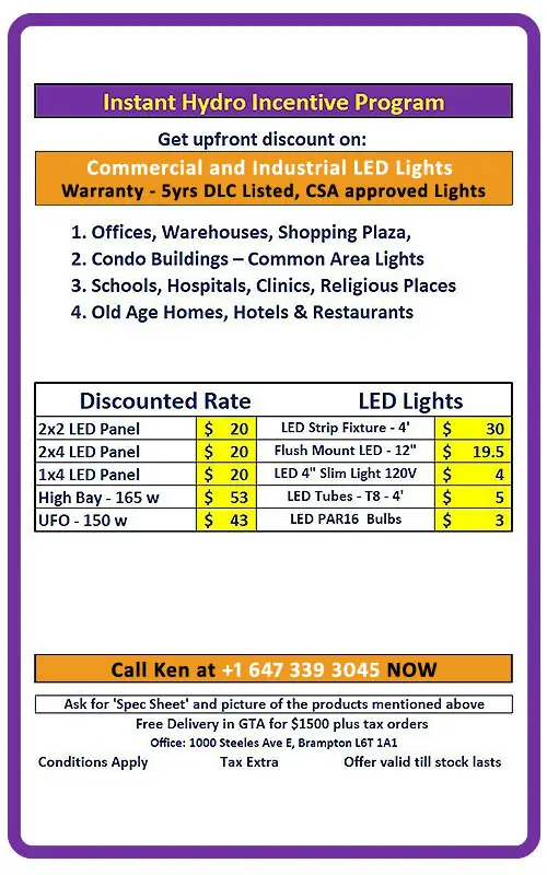 Instant Hydro Incentive Program